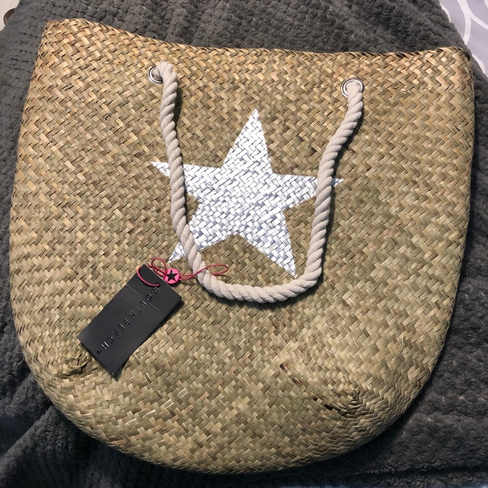Beach bag with silver star